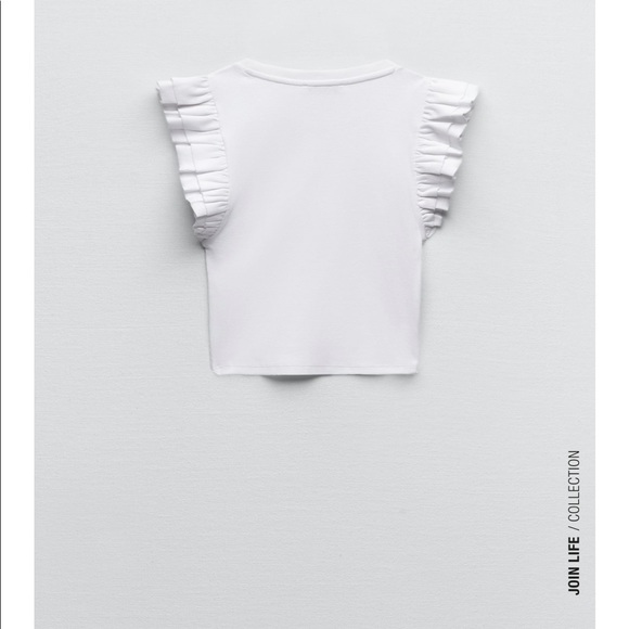 Zara | Tops | Zara Ruffled Sleeveless Top | Poshmark